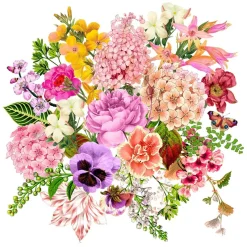 ppd Servietten Und Serviettenringe|Servietten>Servietten 33x33cm Flower Bouquet