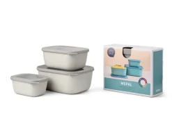 Mepal Aufbewahrung In Der Küche>Set Cirqula rechteckig 3tlg - Nordic White