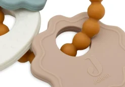 Jollein Spielen>Silikon Beißring Schlüsselanhänger - Lovely Birds