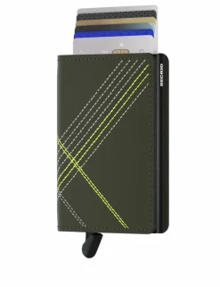 Secrid BV Geldbörsen Und Kartenetuis>Slimwallet Stitch Linea Lime