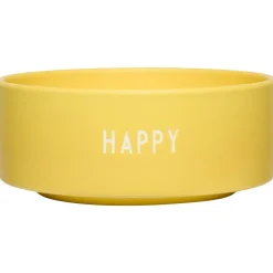 Design Letters ApS Schalen>Snack Bowl Happy yellow Schälchen