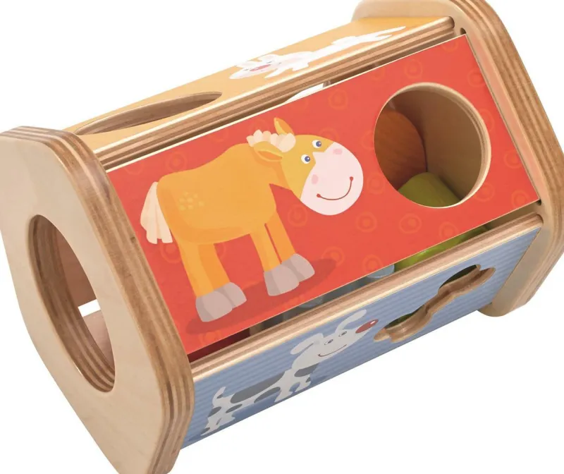 Haba Spielen>Sortierbox Steck-Snack