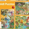 Schmidt Spiele Kinderpuzzle>Spaß mit den Dinosauriern - Puzzle 3x24 Teile