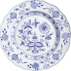 Meissener Porzellan Farbe>Speiseteller 28 cm Neuer Ausschnitt Zwiebelmuster