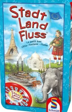 Schmidt Spiele Familien- Und Gesellschaftsspiele>Stadt, Land, Fluss (Metalldose) - Mitbringspiel