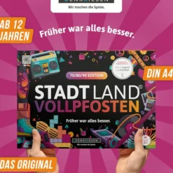 Denkriesen Familien- Und Gesellschaftsspiele>STADT LAND VOLLPFOSTEN® - 70/80/90 EDITION - Frühe