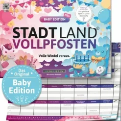 Denkriesen Familien- Und Gesellschaftsspiele>STADT LAND VOLLPFOSTEN® – BABY EDITION "Volle Wind