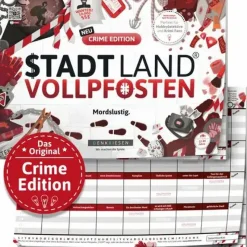 Denkriesen Familien- Und Gesellschaftsspiele>STADT LAND VOLLPFOSTEN® - CRIME EDITION "Mordslust