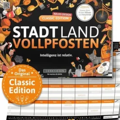 Denkriesen Familien- Und Gesellschaftsspiele>STADT LAND VOLLPFOSTEN® – CLASSIC EDITION - Intell