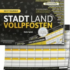 Denkriesen Familien- Und Gesellschaftsspiele>STADT LAND VOLLPFOSTEN® - DO IT YOURSELF EDITION