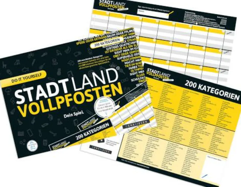 Denkriesen Familien- Und Gesellschaftsspiele>STADT LAND VOLLPFOSTEN® - DO IT YOURSELF EDITION