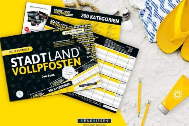 Denkriesen Familien- Und Gesellschaftsspiele>STADT LAND VOLLPFOSTEN® - DO IT YOURSELF EDITION