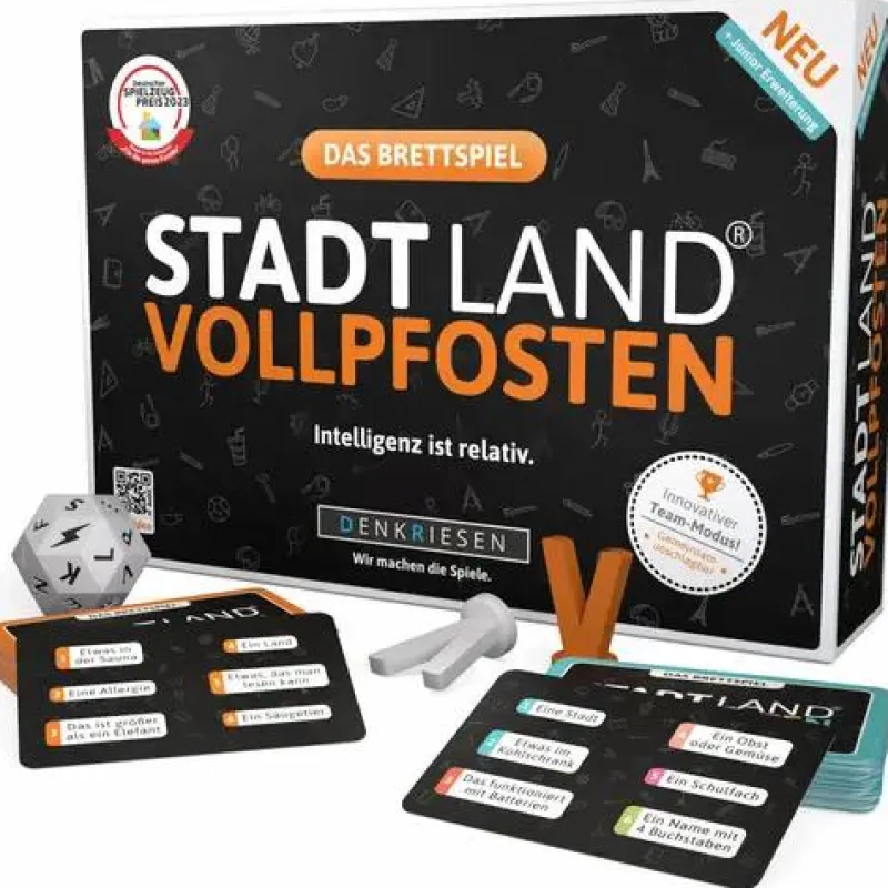Denkriesen Familien- Und Gesellschaftsspiele>STADT LAND VOLLPFOSTEN® - Das Brettspiel inkl. Jun