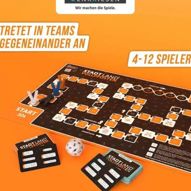 Denkriesen Familien- Und Gesellschaftsspiele>STADT LAND VOLLPFOSTEN® - Das Brettspiel inkl. Jun