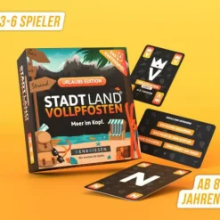 Denkriesen Familien- Und Gesellschaftsspiele>STADT LAND VOLLPFOSTEN® - Das Kartenspiel - Urlaub