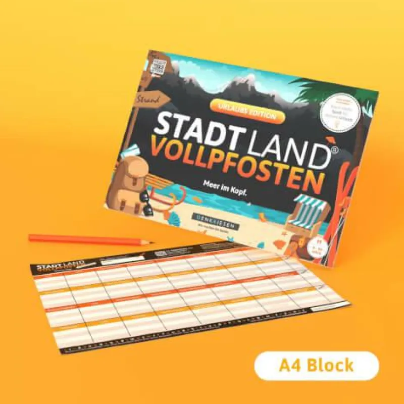 Denkriesen Familien- Und Gesellschaftsspiele>STADT LAND VOLLPFOSTEN® - Das Kartenspiel - Urlaub