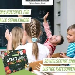 Denkriesen Familien- Und Gesellschaftsspiele>STADT LAND VOLLPFOSTEN® - School Edition - Freistu