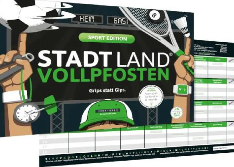 Denkriesen Familien- Und Gesellschaftsspiele>STADT LAND VOLLPFOSTEN® - SPORT EDITION