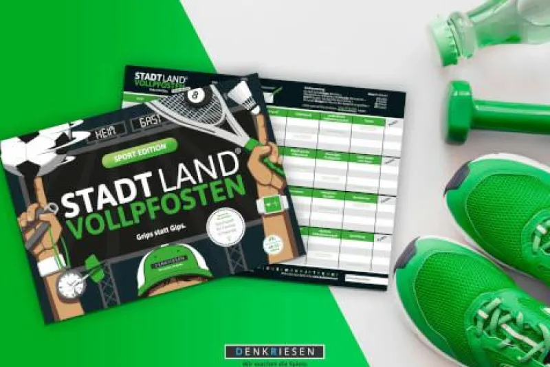 Denkriesen Familien- Und Gesellschaftsspiele>STADT LAND VOLLPFOSTEN® - SPORT EDITION