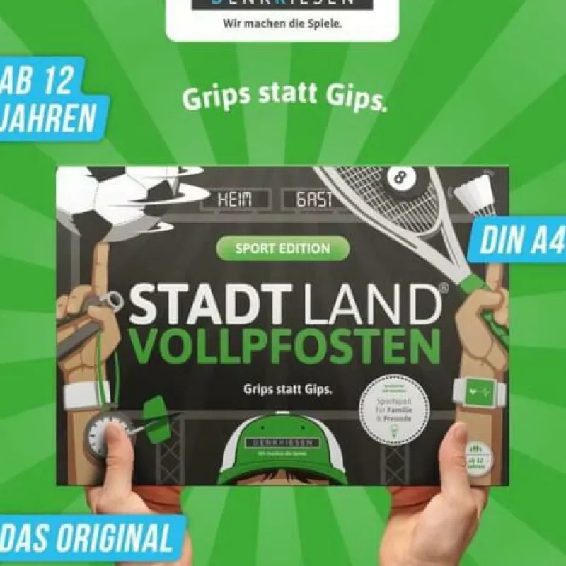 Denkriesen Familien- Und Gesellschaftsspiele>STADT LAND VOLLPFOSTEN® - SPORT EDITION