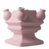 Heinen Delftware Vasen>Stapelgekte Pink Matte Bottom