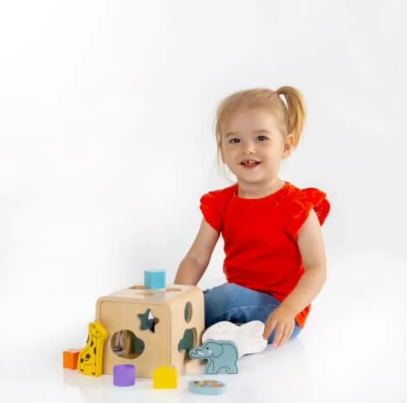 SpielMaus Spielen>Steckbox Wildtiere 9Teile