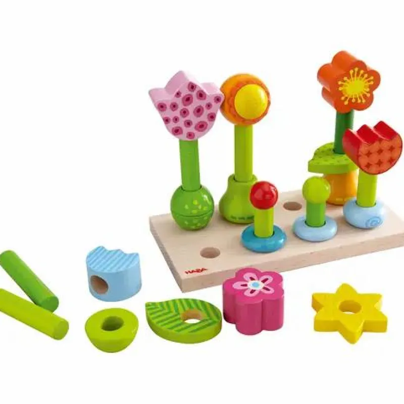 Haba Kinderspiele>Steckspiel Blumengarten