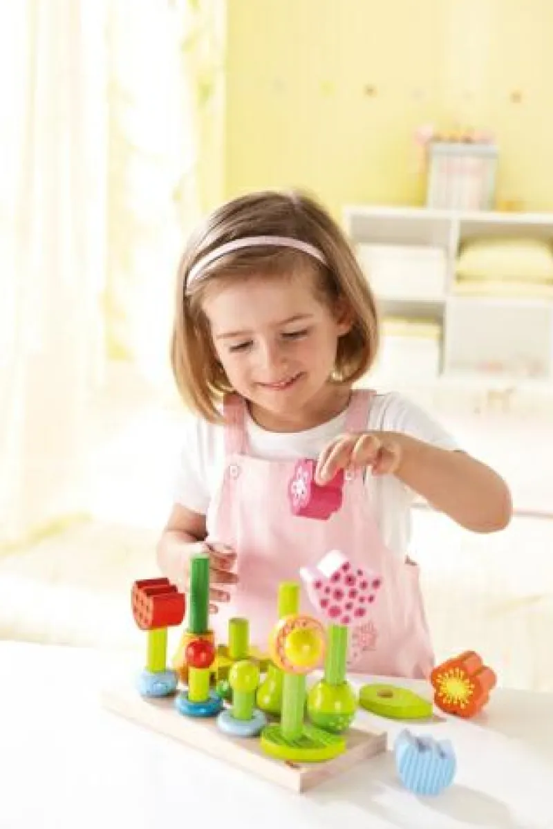 Haba Kinderspiele>Steckspiel Blumengarten