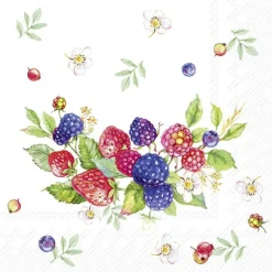 IHR Servietten Und Serviettenringe|Servietten>SUMMER BERRIES WREATH Cocktail-Servietten C1037600