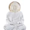 Donkey Figuren>Summerglobe The Buddha Glitzerkugel weiß 15cm