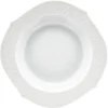 Meissener Porzellan Weiß>Suppenteller 23,5 cm Form Wellenspiel Relief Weiss