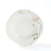 Meissener Porzellan Farbe>Suppenteller 23,5 cm Wellenspiel Relief Blumenmale
