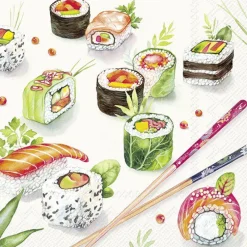 IHR Servietten Und Serviettenringe|Servietten>SUSHI Light Grey Lunch-Servietten L1065145