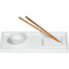 Meissener Porzellan Weiß>Sushi-Set 4 teilig Form MEISSEN® Cosmopolitan Weis