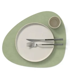 LindDNA Tischdecken, Untersetzer Und Co>Table Mat Curve L Corduroy Olive Green