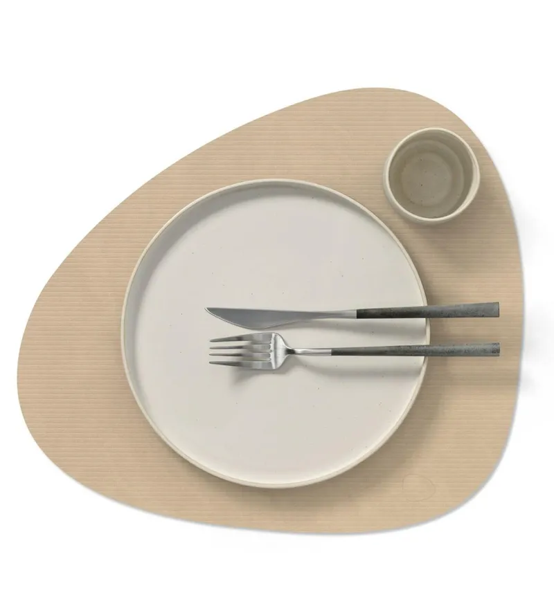 LindDNA Tischdecken, Untersetzer Und Co>Table Mat Curve L Corduroy Sand