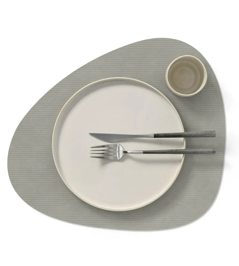 LindDNA Tischdecken, Untersetzer Und Co>Table Mat Curve L Curduroy Light Grey