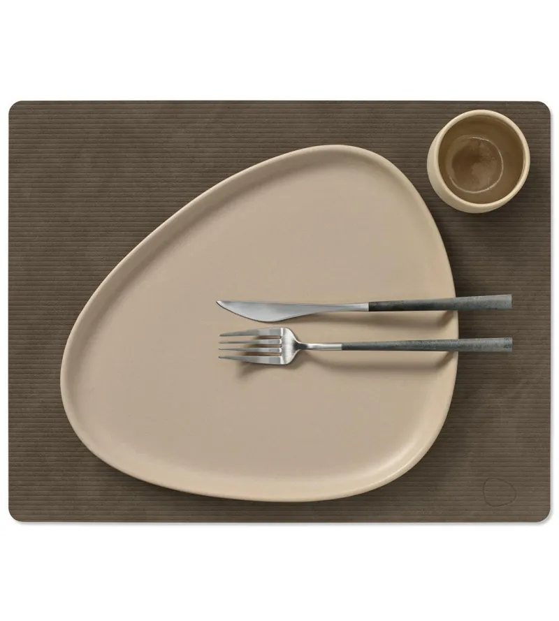 LindDNA Tischdecken, Untersetzer Und Co>Table Mat Square L Corduroy Caviar