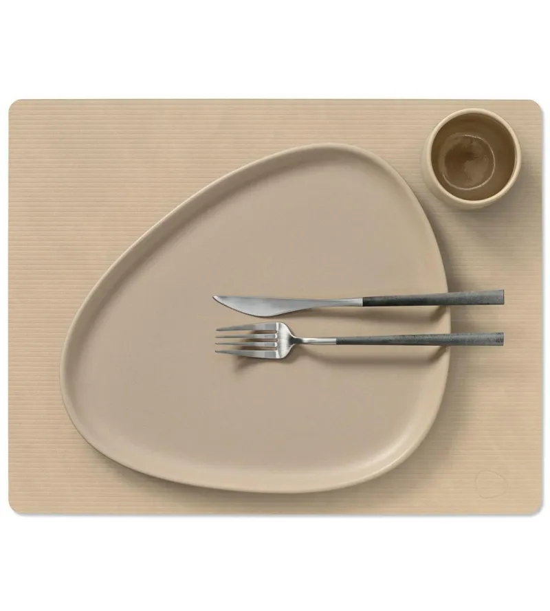 LindDNA Tischdecken, Untersetzer Und Co>Table Mat Square L Corduroy Sand