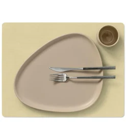 LindDNA Tischdecken, Untersetzer Und Co>Table Mat Square L Corduroy Lemon Sorbet