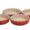 Le Creuset Tarte- Und Quicheformen, Crême Brulée>Tarteform 4er-Set Kirschrot