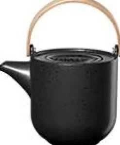 Asa Selection Farbe>Teekanne mit Holzgriff, kuro 1,0 L