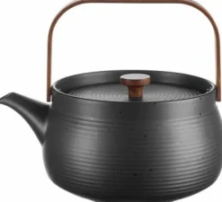 Asa Selection Farbe>Teekanne Mit Holzgriff, schwarz 1,5 L