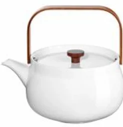 Asa Selection Weiß>Teekanne Mit Holzgriff, weiß 1,5 L