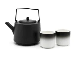 Bredemeijer GmbH Teezubereitung>Tee-Set Hubei 1,2L schwarz m. 2 Bechern