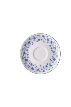 Rosenthal Farbe>Tee-Untertasse, 15 cm, Form 1382 / Blaublüten (Arz