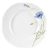 Meissener Porzellan Farbe>Teller 22,5 cm Wellenspiel Relief Blumenmalerei Ko