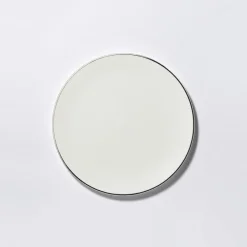 Dibbern Farbe>Teller flach 21 cm Platin Lane Pure Fine Bone Chin
