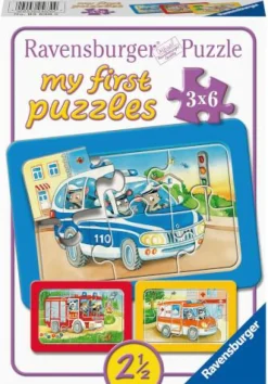 Ravensburger Kleinkindpuzzle|Spielen>Tiere im Einsatz - Puzzle 3x6 Teile