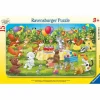 Ravensburger Kleinkindpuzzle|Spielen>Tierische Geburtstagsfeier - Rahmenpuzzle 15 Teile